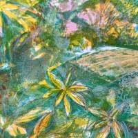 Emilio Grau-Sala (1911-1975) // Jeune fille dans le Jardin (Farblithographie) — Artistes Divers