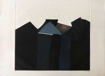 Falaise noire (Aquatint) - Bertrand DORNY