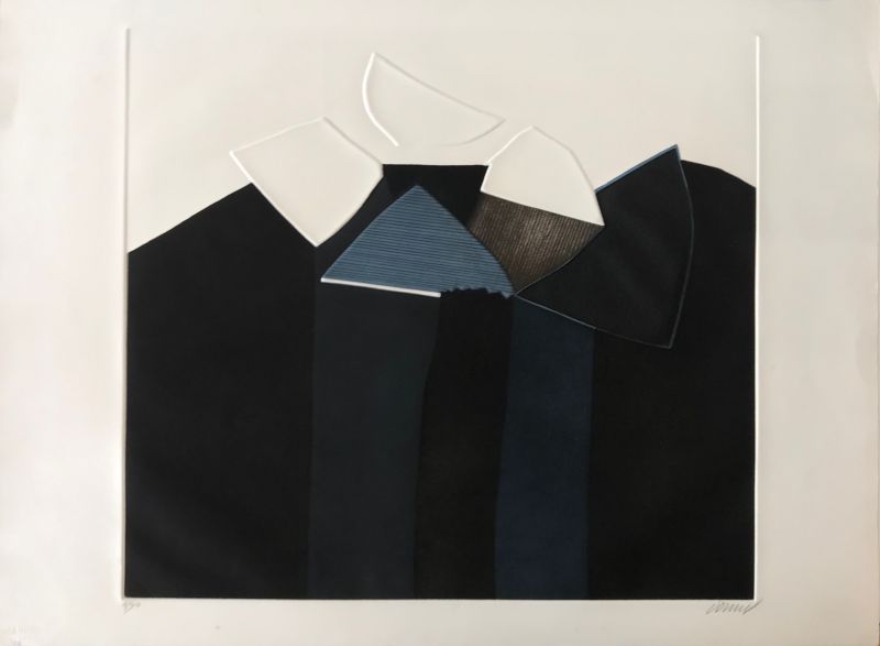 Falaise noire (Aquatinte) - Bertrand DORNY