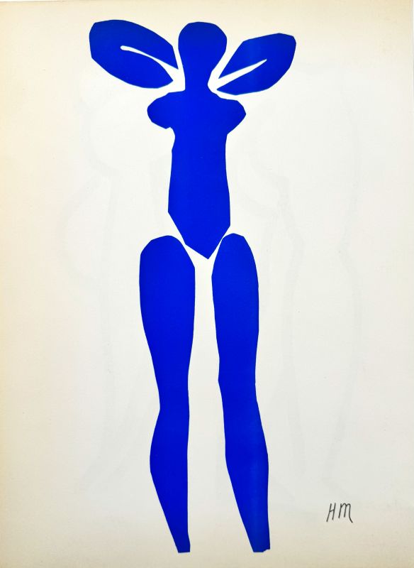 Nu bleu I (Lithographie) - Henri  MATISSE