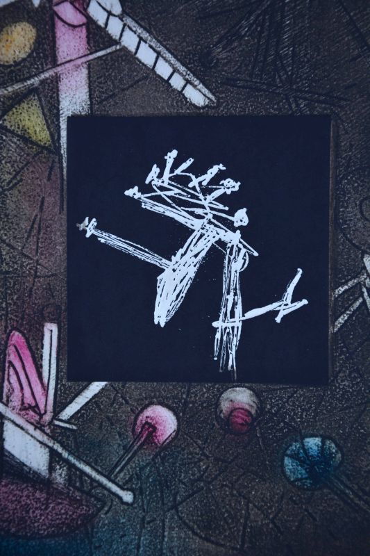 Les Voix (Radierung und Aquatinta) - Roberto  MATTA