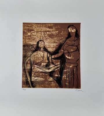La Visitation (Lithographie) - Henry  MOORE