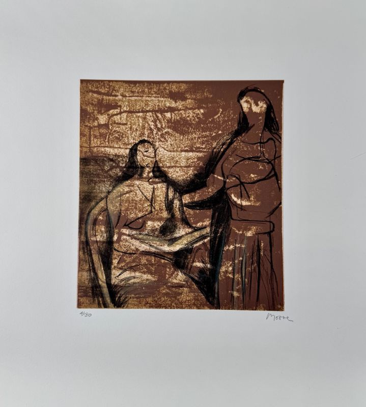 La Visitation (Lithographie) - Henry  MOORE