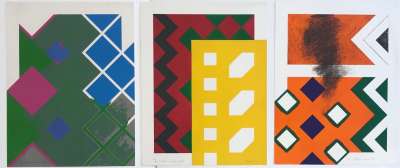 Guy de Rougemont (1935-2021) // Le Triptyque (Sérigraphie) -  Artistes Divers