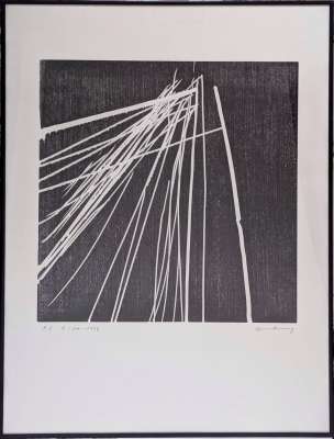 H 1973-21 (Wood engraving) - Hans HARTUNG