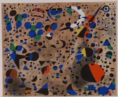 La Poétesse (Constellations) (Pochoir) - Joan  MIRO