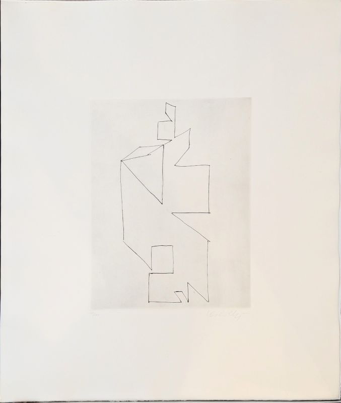 Gordes Synthèse (Gravure) - Victor  VASARELY