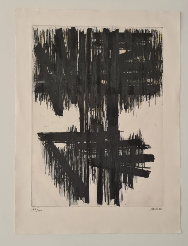 Eau-forte VI (Eau-forte) - Pierre  SOULAGES