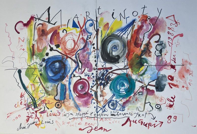 Composition (Ink ) - Jean TINGUELY