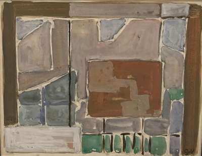 Composition (Gouache (moderno)) - Geer VAN VELDE