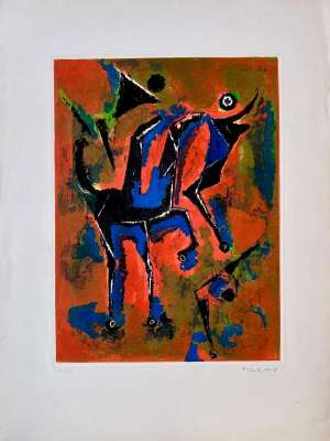 The Jugglers (Etching and aquatint) - Marino  MARINI