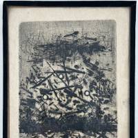 Julius BALTAZAR (1949) // Paysage abstrait (Gravure) — Artistes Divers