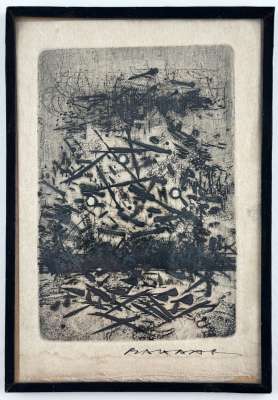 Julius BALTAZAR (1949) // Paysage abstrait (Grabado) -  Artistes Divers