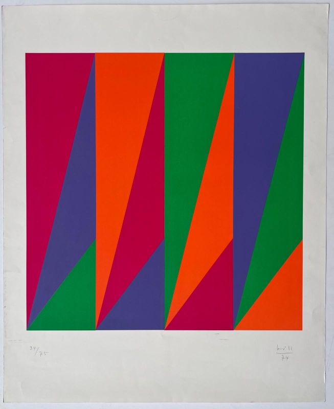 Variación en tres colores (Litografía) - Max BILL