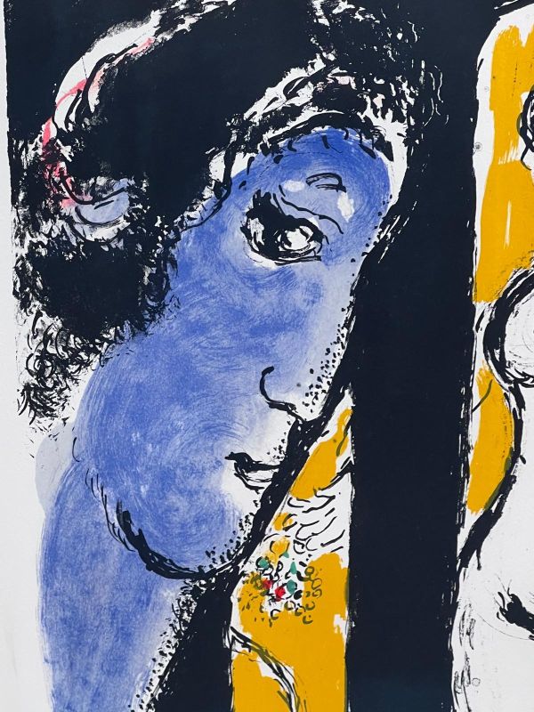 El Perfil azu (Litografía) - Marc CHAGALL