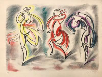 Présages (Lithograph) - André  MASSON