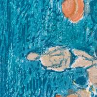 André Cottavoz (1912-2012) // Un après-midi à la plage (Farblithographie) — Artistes Divers