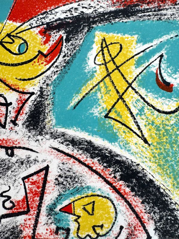 Ballet d'insectes (Farblithographie) — André MASSON — Detailansicht