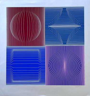 Tokyo (Silksreen) - Victor  VASARELY