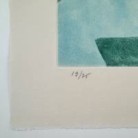 Komposition in Blau, Grün und Rot (Aquatinta) — Serge POLIAKOFF — Detail der Signatur