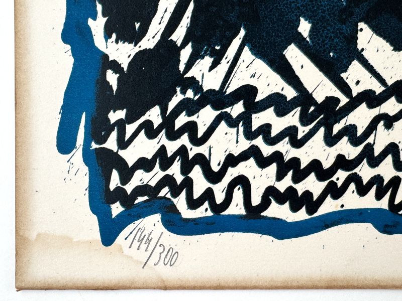Alphabetical Volcano (Lithograph) - Pierre ALECHINSKY