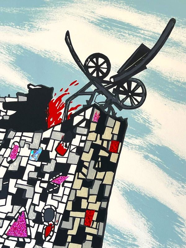 La Tour, Carte Tarot n°16 (Lithographie) - Niki DE SAINT PHALLE