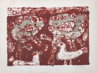 Paix (Lithograph) - Akira KITO
