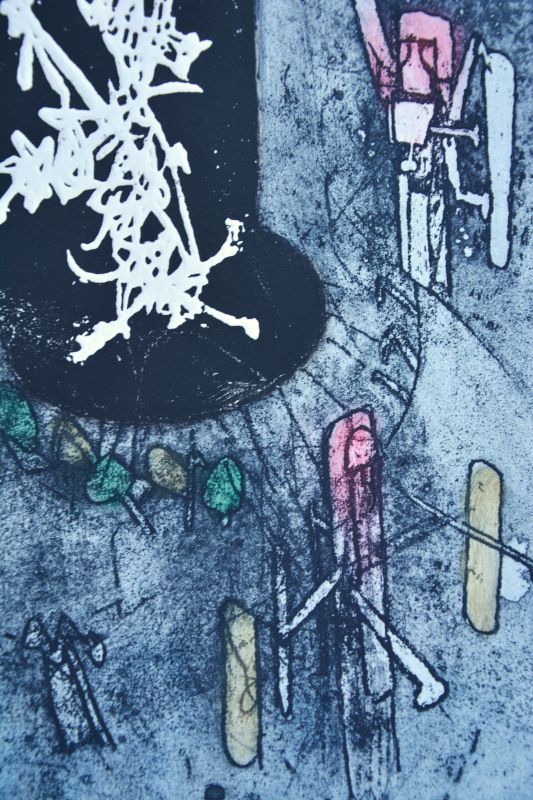 Die Stimmen (Radierung und Aquatinta) - Roberto  MATTA