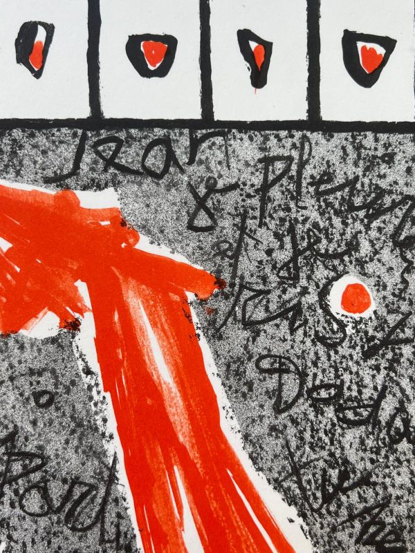 Marcel Janco  // Hommage &agrave; Hans Arp (Farblithographie) -  Artistes Divers