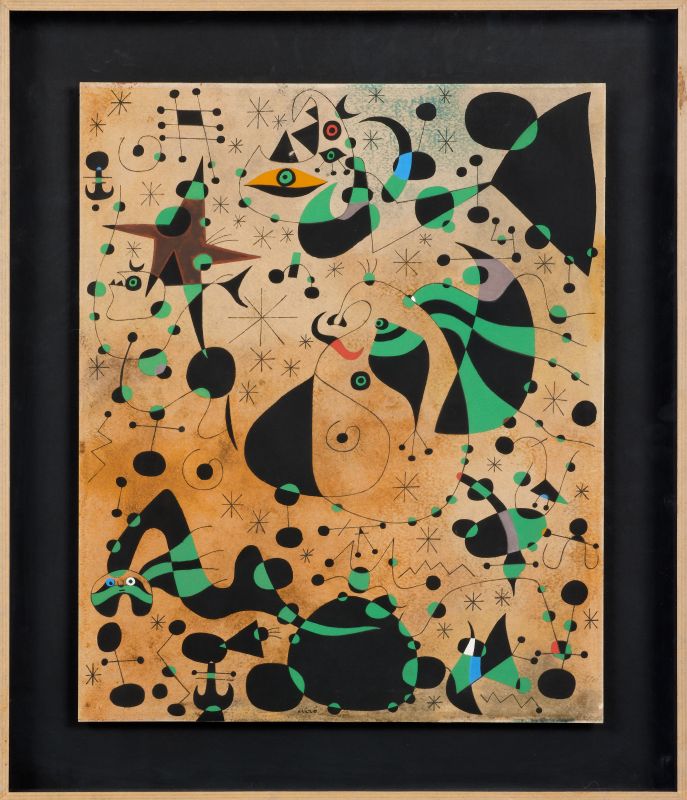 The passage of the divine bird (Constellations) (Stencil) - Joan  MIRO