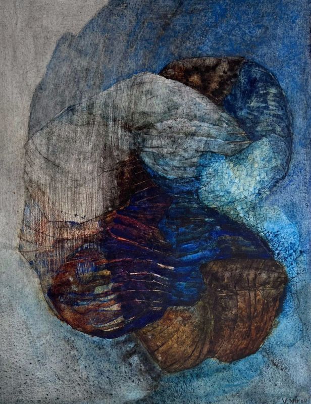 Cristal qui songe (Huile sur toile (contemporain)) - Véronique NEROU