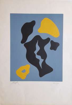 Cueillette (Grabado en madera) - Hans ARP