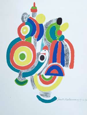 Los juguetes portugueses (Litografía) - Sonia DELAUNAY