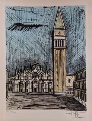 Saint Mark and the Campanile (Lithograph) - Bernard BUFFET