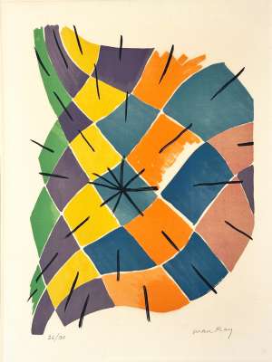 Vitrail (Lithographie) -  MAN RAY