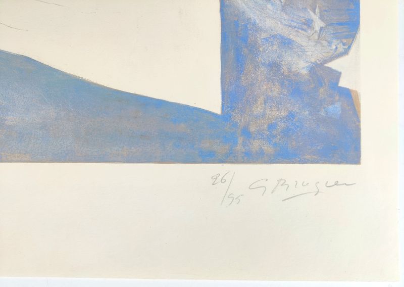 Großer blauer Vogel (Farblithographie) - Georges BRAQUE