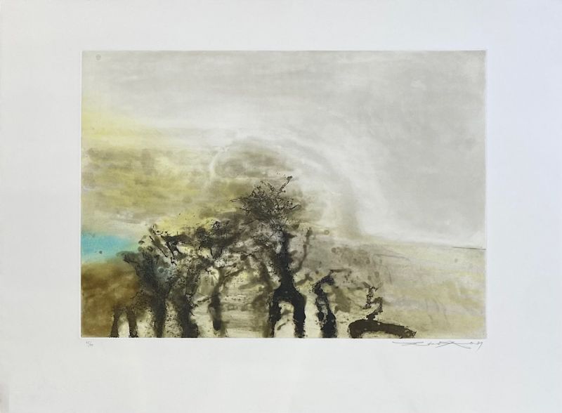 Sans Titre (Etching and aquatint) - Wou-ki  ZAO