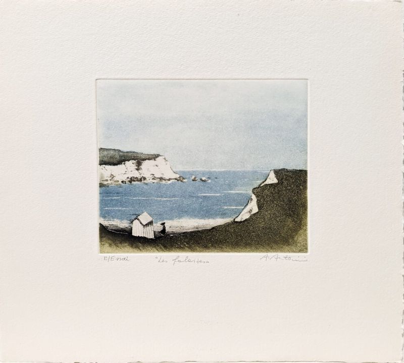 Les falaises (Aquatinte) - Annapia ANTONINI