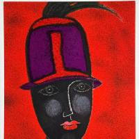 Franco GENTILINI (1909 - 1981) // Jeune fille au chapeau, 1980 (Lithographie) — Artistes Divers