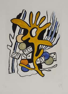 Dominoes (Etching and aquatint) - Fernand LEGER