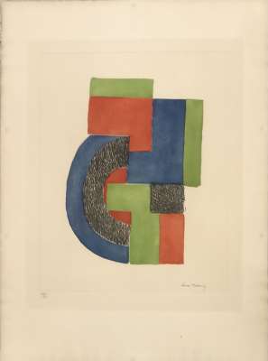 Totem (Eau-forte) - Sonia DELAUNAY-TERK