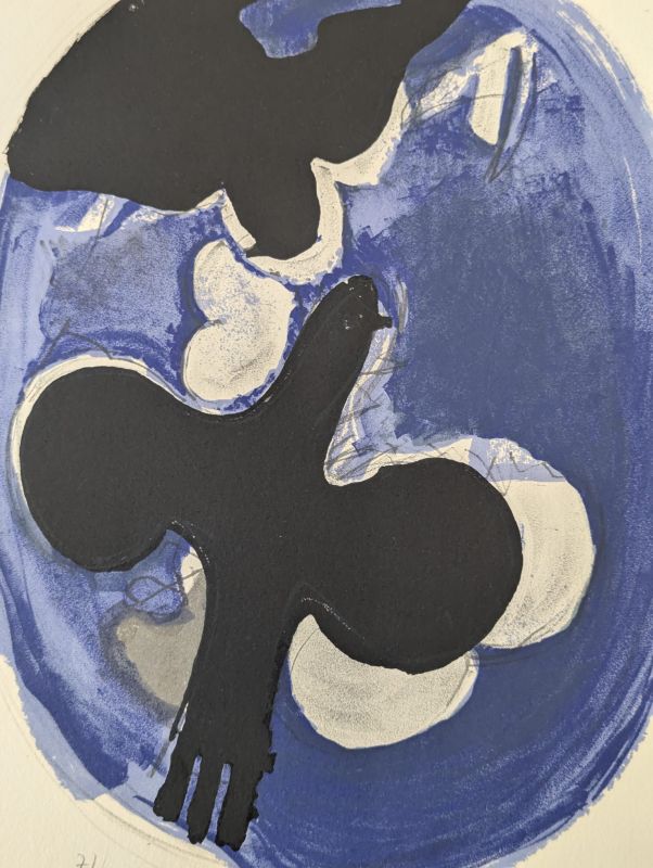 Oiseaux - Études pour la plafond du Louvre (Lithographie) - Georges BRAQUE