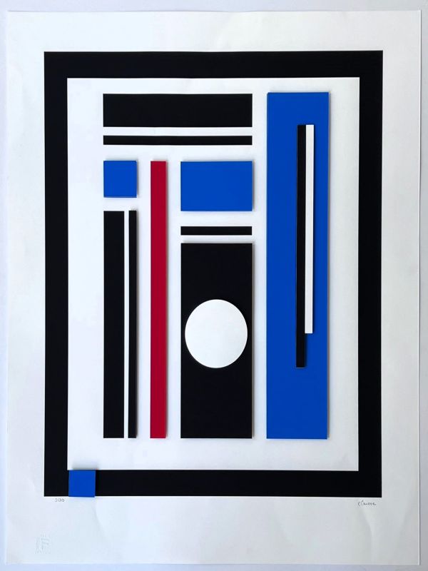 Composition géométrique (Sérigraphie) - Geneviève CLAISSE