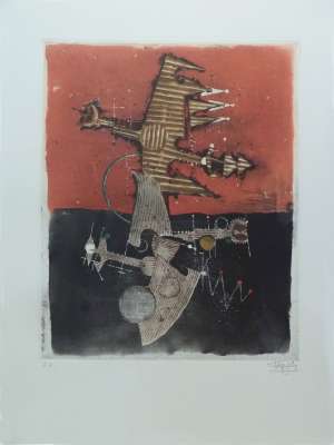 Birds (Etching and aquatint) - Johnny FRIEDLAENDER