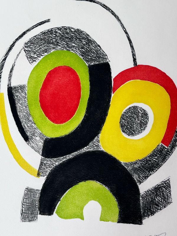 Les illuminations de Rimbaud (Radierung und Aquatinta) - Sonia DELAUNAY