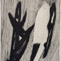 Mario Prassinos (1916-1985) Les Cyprès à Noël (Tarjeta de felicitación) — Artistes Divers