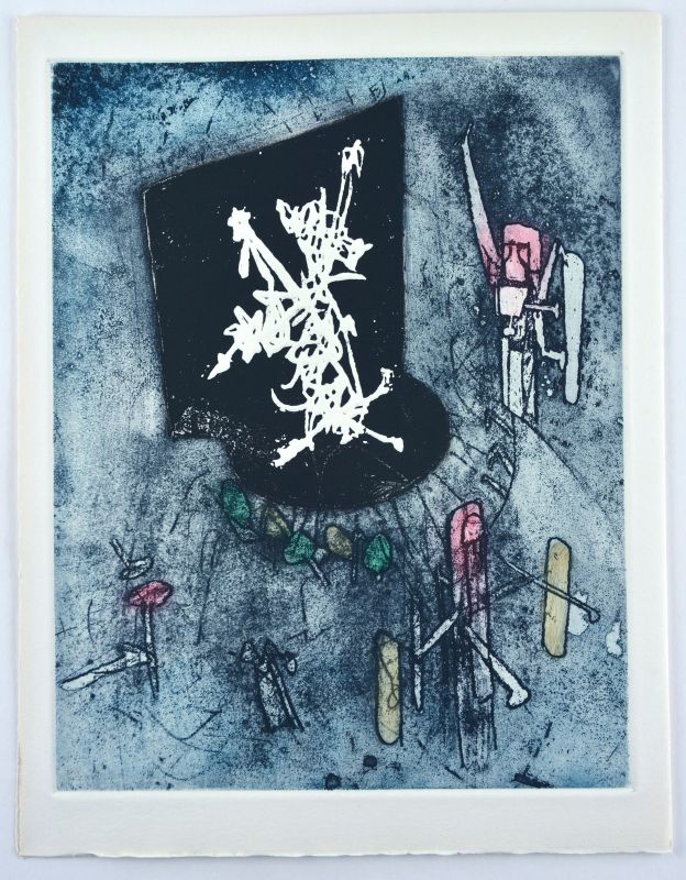 Die Stimmen (Radierung und Aquatinta) - Roberto  MATTA
