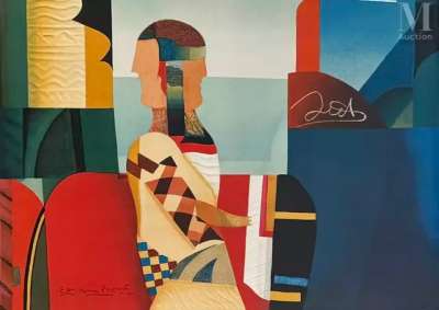 Concerto en jaune (Eau-forte et carborundum) - Max PAPART