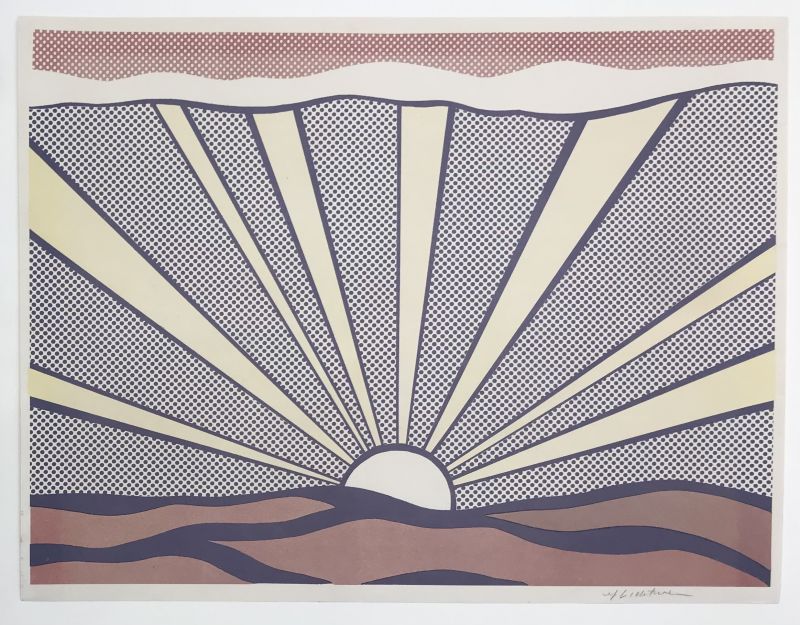 Sunrise (Lithographie) - Roy LICHTENSTEIN