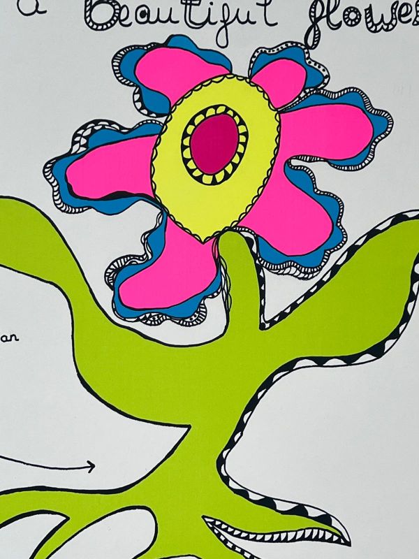 Our Love was a beautiful flower (Serigrafía) - Niki DE SAINT PHALLE